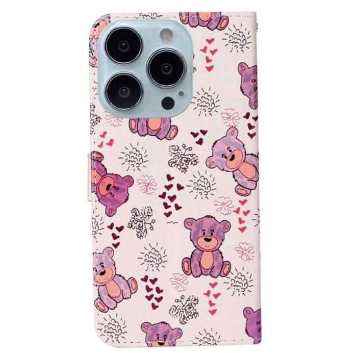 OEM - iPhone 14 Pro Plånboksfodral Folio Flip - Bear