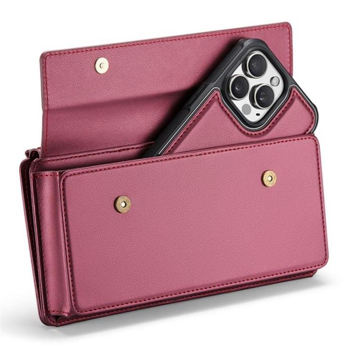 Caseme - CASEME Me20 Crossbody Väska 4.0-7.6'' Läder - VinRöd