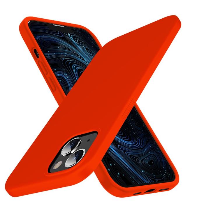 OEM - Liquid Silicone Skal iPhone 13 Mini - Röd