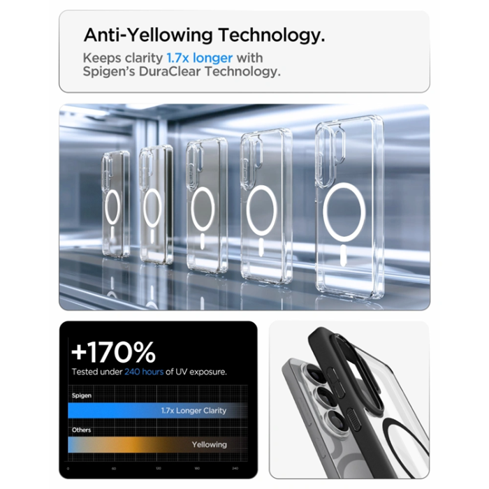 Spigen - Spigen Mobilskal För Galaxy S26 Ultra MagSafe Ultra Hybrid - Matt Svart