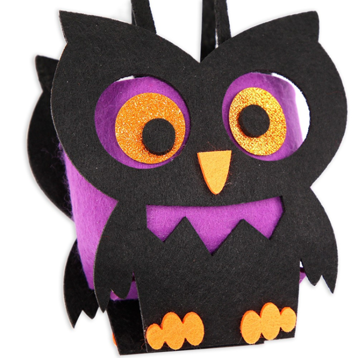 OEM - 2Pcs Halloween Godispåsar Festtillbehör Tygpåsar - Orange Djävul