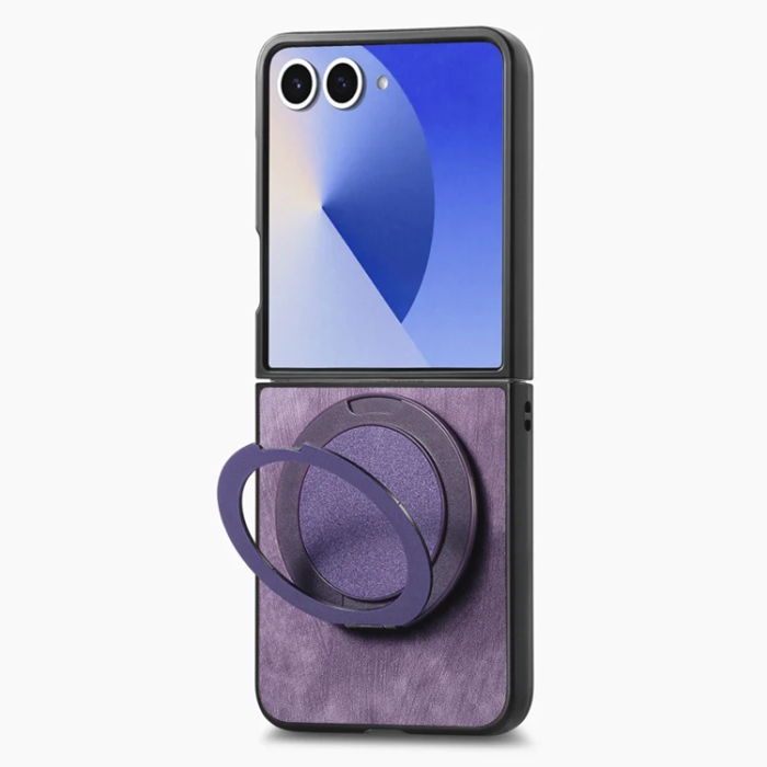 A-One Brand - Galaxy Z Flip 7 Mobilskal Magsafe Roterande Kickstand - Lila
