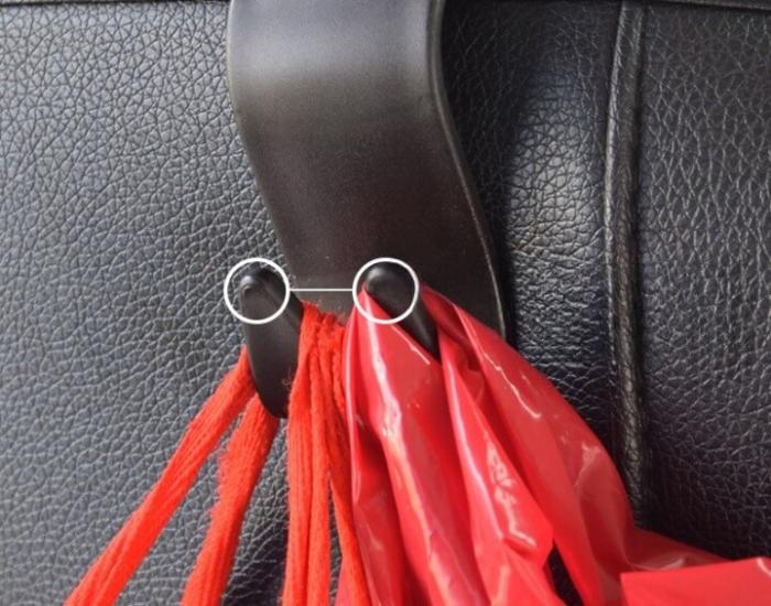 A-One Brand - Universal Baksätes Nackstödskrok - 4-Pack - Svart