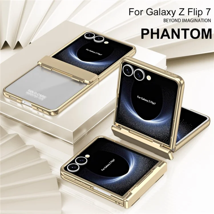 A-One Brand - Galaxy Z Flip 7 Mobilskal Electroplating PC Folding - Guld