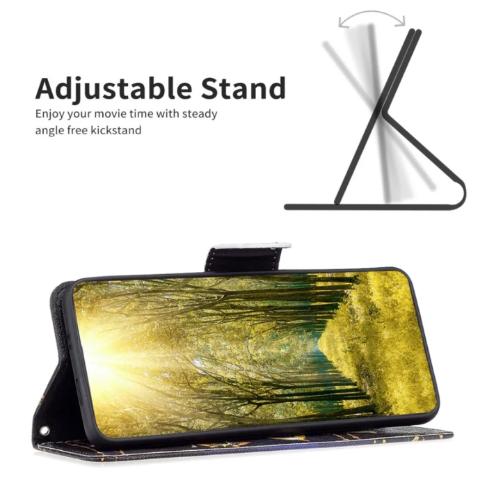 Taltech - BF Galaxy A14 5G/4G Plånboksfodral Mönster - Smycken Fjäril