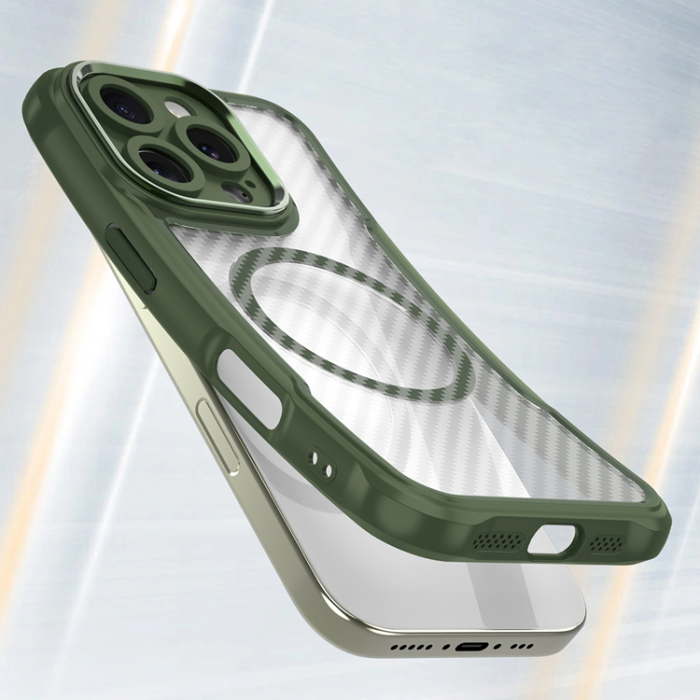 OEM - iPhone 16 Pro Mobilskal MagSafe Silikon Leading - Grön