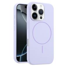 A-One Brand - iPhone 16 Pro Max Mobilskal MagSafe Silikon Anti Drop - Ljuslila