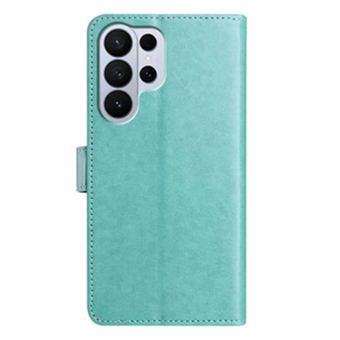 OEM - Samsung Galaxy S26 Ultra Fodral PU Läder Folio Flip - Grön