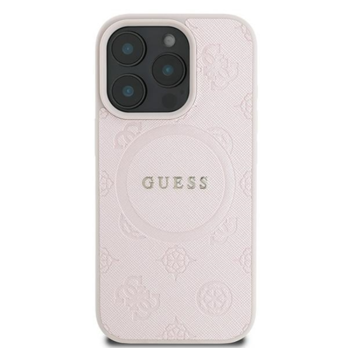 Guess - Guess Mobilskal till iPhone 16 Pro Magsafe Saffiano Peony Classic Logo