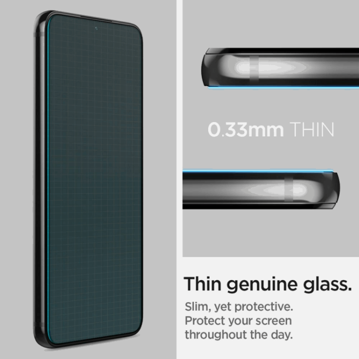 Spigen - Spigen EZ-FIT Härdat Glas Skärmskydd 2-Pack Galaxy S22