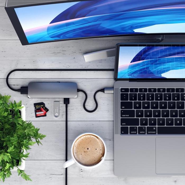 Satechi - Satechi USB-C HUB Multiport Pro - Rymdgrå