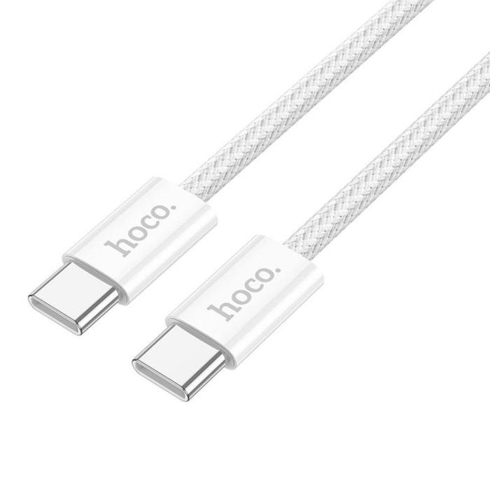 Hoco - Hoco USB-C till USB-C kabel 1m 60W - Vit