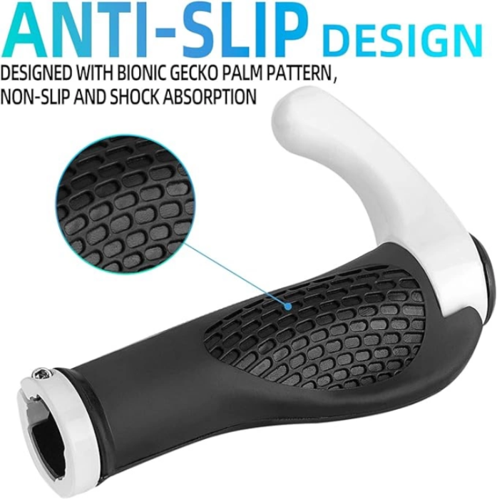 Rockbros - Rockbros Cykelhållarset med horn - Vit