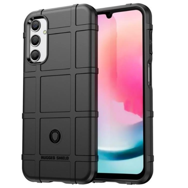 Galaxy A24 4G Mobilskal Rugged Square Grid - Svart | 2353 | AlltMobil