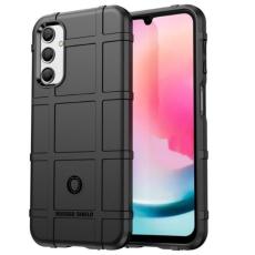 OEM - Galaxy A24 4G Mobilskal Rugged Square Grid - Svart