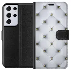 Gustaf - Pl&aring;nboksfodral till Samsung Galaxy S21 Ultra 5G med Fancy