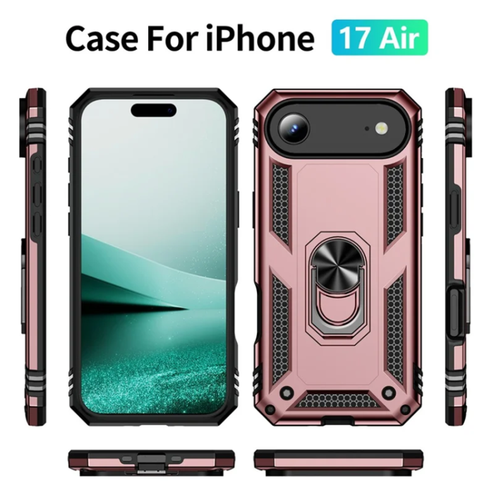 A-One Brand - iPhone 17 Air Mobilskal med Kickstand - Roséguld