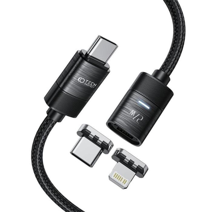 Tech-Protect - Tech-Protect USB-C till Lightning kabel Magnetic Ultraboost 2m