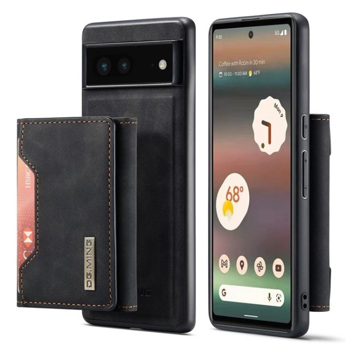 DG.MING - DG.MING Google Pixel 6a Plånboksfodral Detachable 2-in-1 M2 - Svart