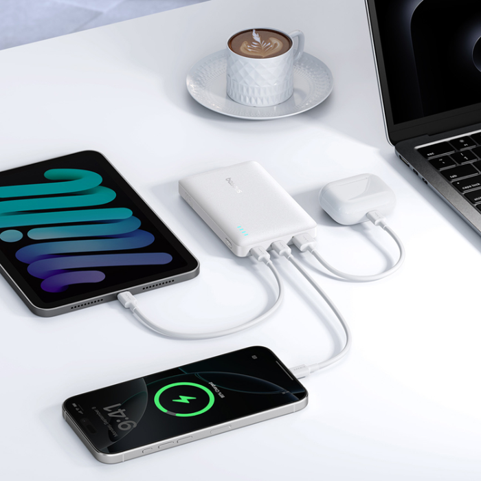 BASEUS - Baseus Powerbank 10000 mAh 22.5W USB-C USB-A - Vit