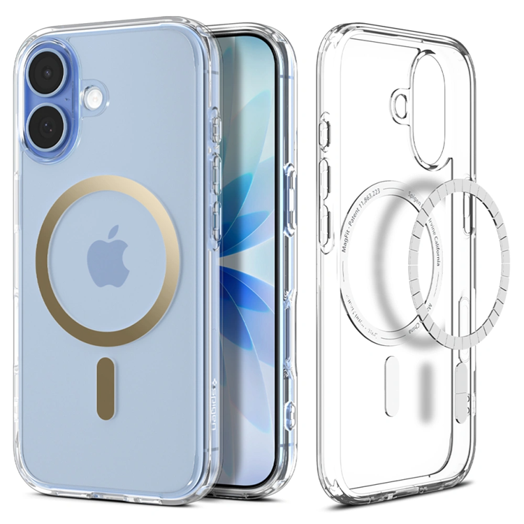 Spigen iPhone 17 Mobilskal Magsafe Ultra Hybrid - Clear/Guld | 2353 | AlltMobil