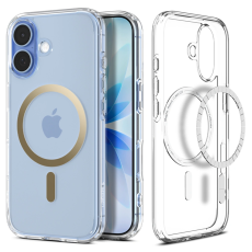 Spigen - Spigen iPhone 17 Mobilskal Magsafe Ultra Hybrid - Clear/Guld