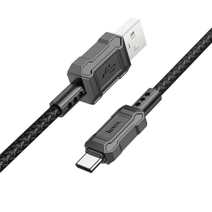 Hoco - Hoco USB-C till USB-A kabel 1m Leader - Svart