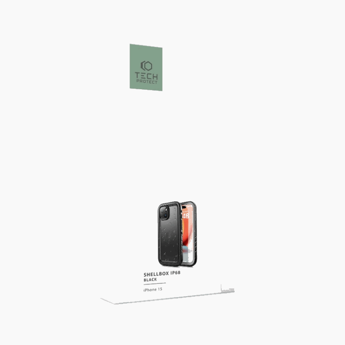 Tech-Protect - Tech-Protect iPhone 15 Mobilskal Shellbox IP68 - Svart