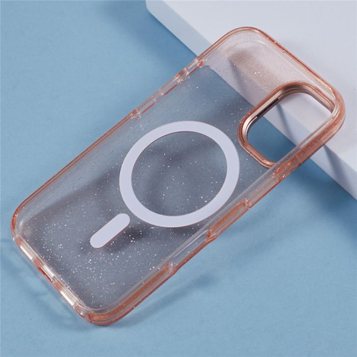 KIGC - KIGC iPhone 16 Mobilskal MagSafe Epoxy Kickstand - Titan Guld