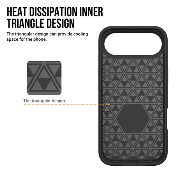 A-One Brand - iPhone 17 Air Mobilskal MagSafe Protective TPU+PC - Svart