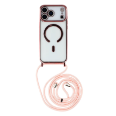 A-One Brand - iPhone 17 Pro Max Mobilskal MagSafe Electroplating TPU - Rosa