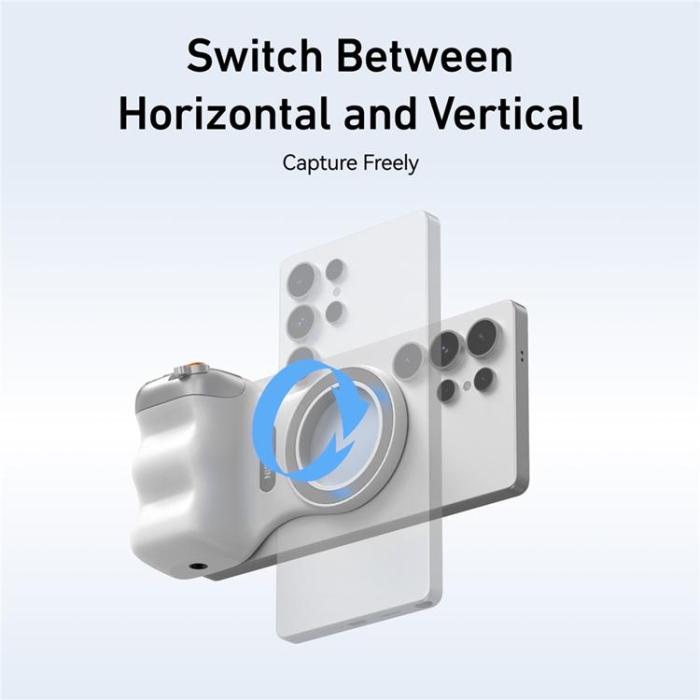A-One Brand - TELESIN Magsafe Kameragrepp Mobilhållare för Fotografering, MFI-Certifierad