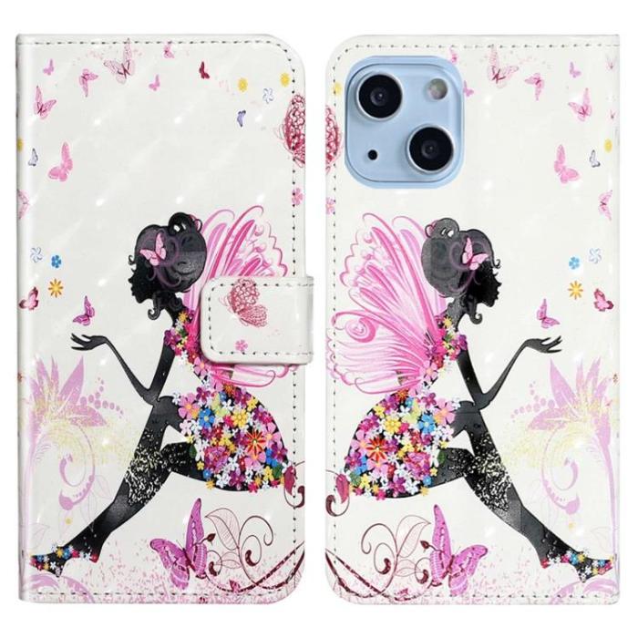 OEM - iPhone 14 Plus Plånboksfodral Folio Flip - Girl