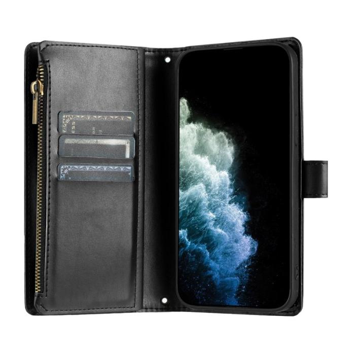 OEM - Plånboksfodral för Samsung Galaxy S26 Konstläder Stativ - Svart