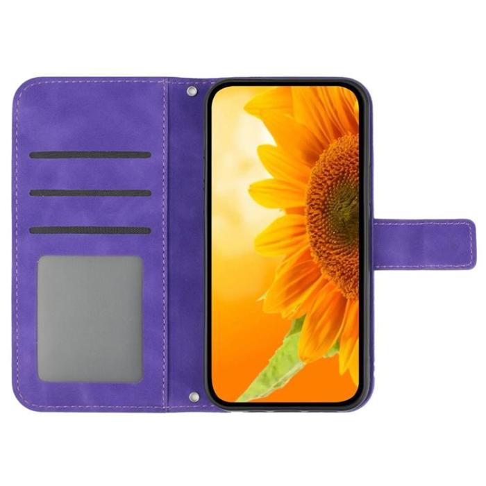 A-One Brand - Sony Xperia 1 VII Plånboksfodral Med Handledsrem - Mörklila
