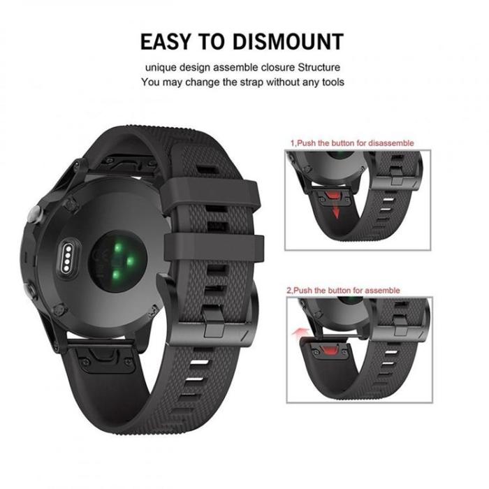 Tech-Protect - Tech-Protect Smooth Garmin Fenix 5/6/6 Pro Arme Grön
