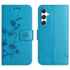 OEM - Pl&aring;nboksfodral f&ouml;r Samsung Galaxy S26 Plus St&auml;ll Impr&auml;ntad Fj&auml;ril - Bl&aring;