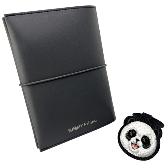 NIMMY - Nimmy 2in1-Set Notebook och Penna New Big-Eye Cute Pets 2.0 Panda - Svart