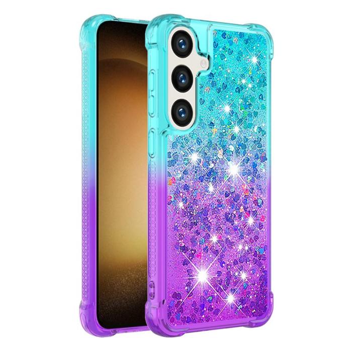 OEM - Mobilskal för Samsung Galaxy S26 TPU Gradient Quicksand - Ljusblå+Lila