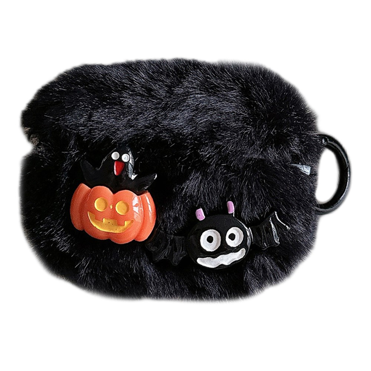 AirPods 3 Skal TPU med Ringspänne Halloween Fluffy Pumpkin Bat | 5566 | AlltMobil