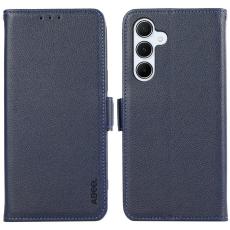 ABEEL - ABEEL Samsung Galaxy A54 5G Pl&aring;nboksfodral Konstl&auml;der RFID-Skydd Bl&aring;