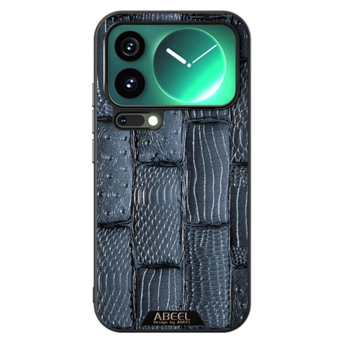 ABEEL - ABEEL Mobilskal till Xiaomi 17 Pro Max MagSafe Äkta Läder Blå