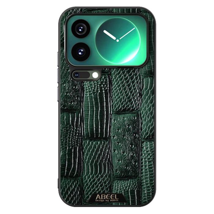 ABEEL - ABEEL Mobilskal till Xiaomi 17 Pro Max MagSafe Äkta Läder Grön