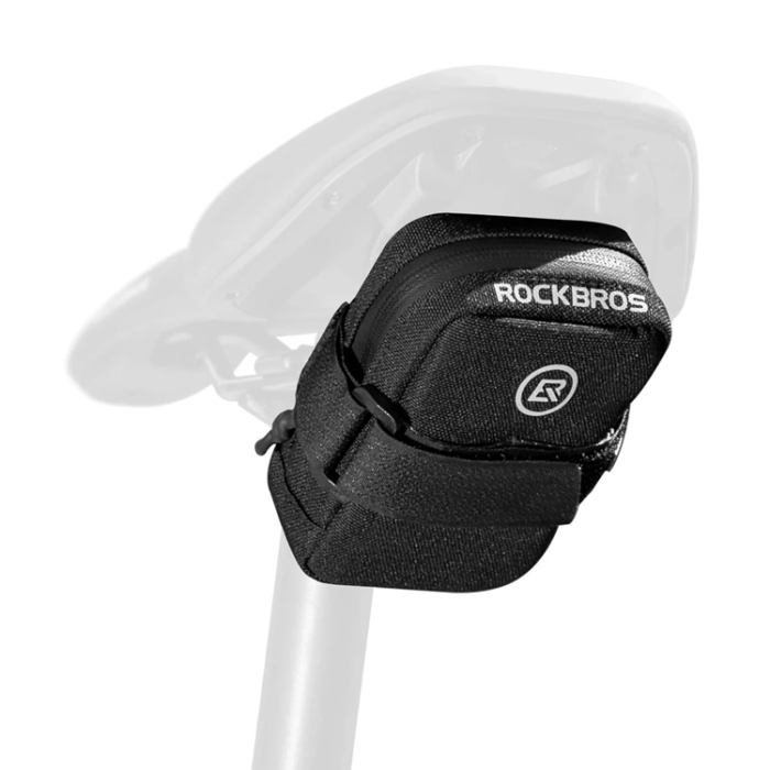 Rockbros - Rockbros Mini Sadelväska med CO2 Patronhållare - Svart/Grön
