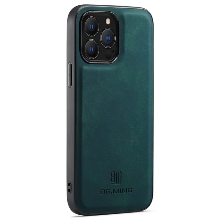 DG.MING - DG.MING iPhone 16 Pro Max Mobilskal Hybrid Läder - Grön