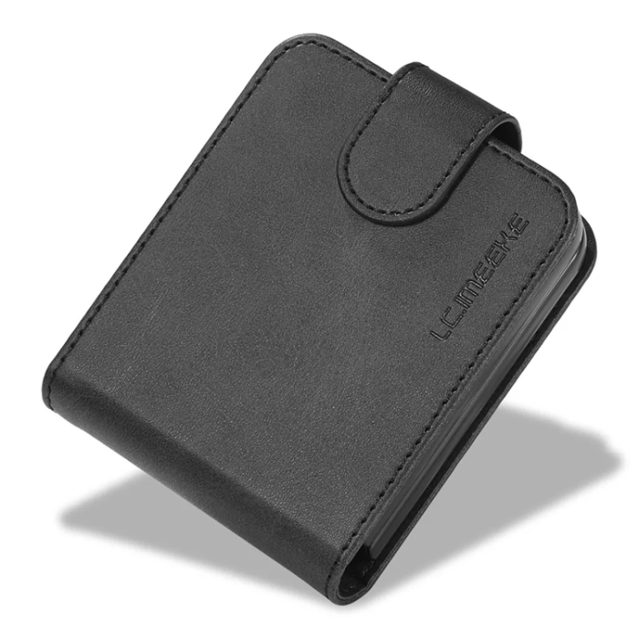LC.imeeke - LC.IMEEKE Galaxy Z Flip 6 5G Plånboksfodral - Svart