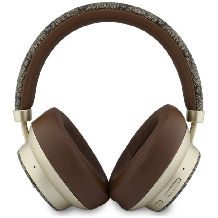 Guess - Guess On-Ear Hörlurar Bluetooth ENC 4G Gold Script Metal - Brun