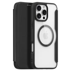 Dux Ducis - DUX DUCIS Skin X Pro iPhone 16 Pro Fodral KonstL&auml;der - Svart
