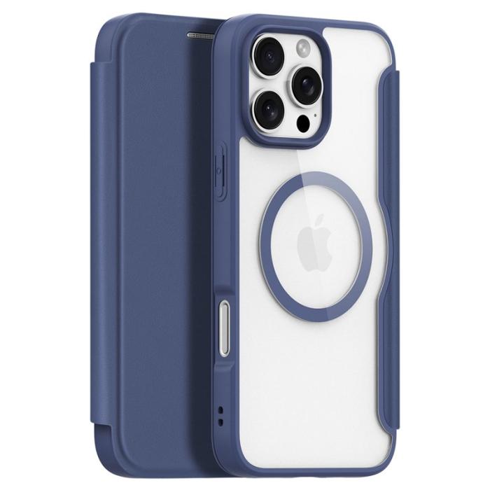 Dux Ducis - DUX DUCIS Skin X Pro iPhone 16 Pro Fodral KonstLäder - Blå