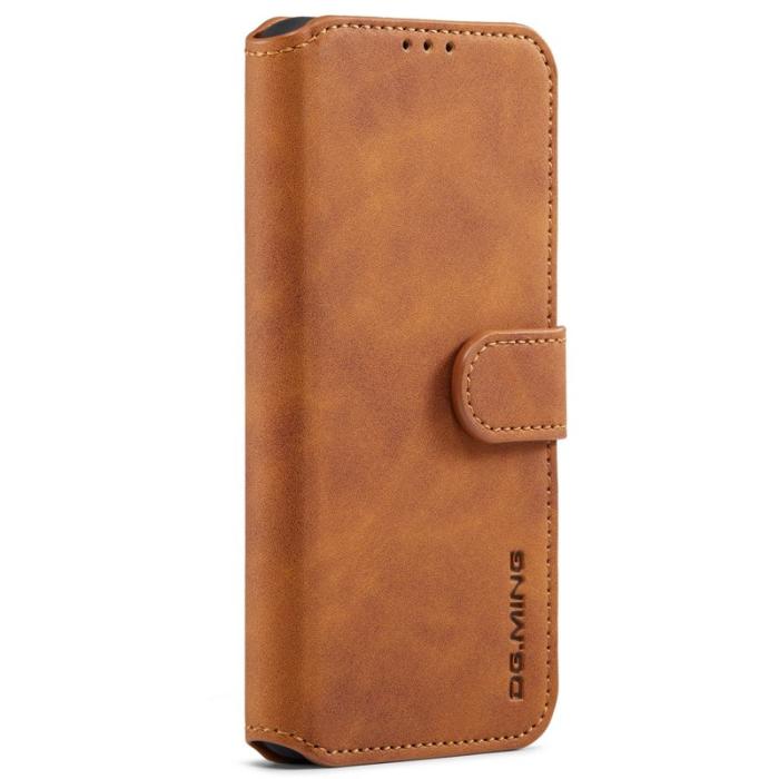 DG.MING - DG.MING Stand Samsung Galaxy A53 5G Konstläder Plånboksfodral Brun